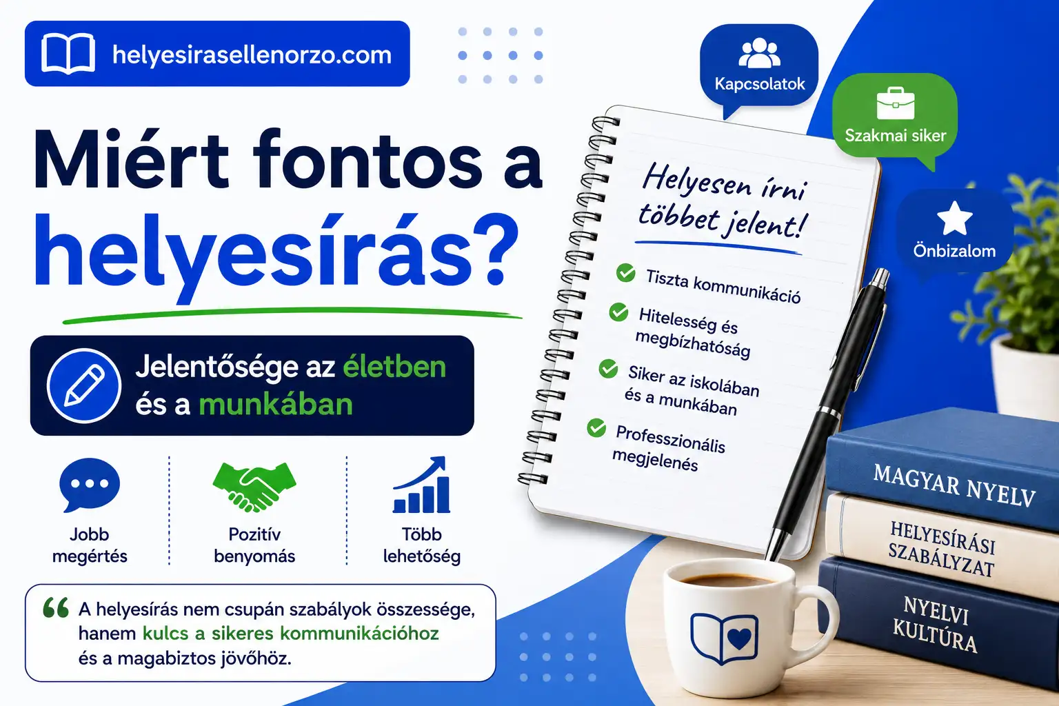 Miért fontos a helyesírás? A helyesírás jelentősége az életben és a munkában magyar példákkal